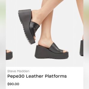 Steve Madden Platform Pepe30 wedge sandal chunky